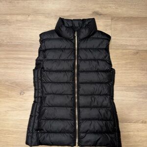 Zara Midnight Black Puffer Vest